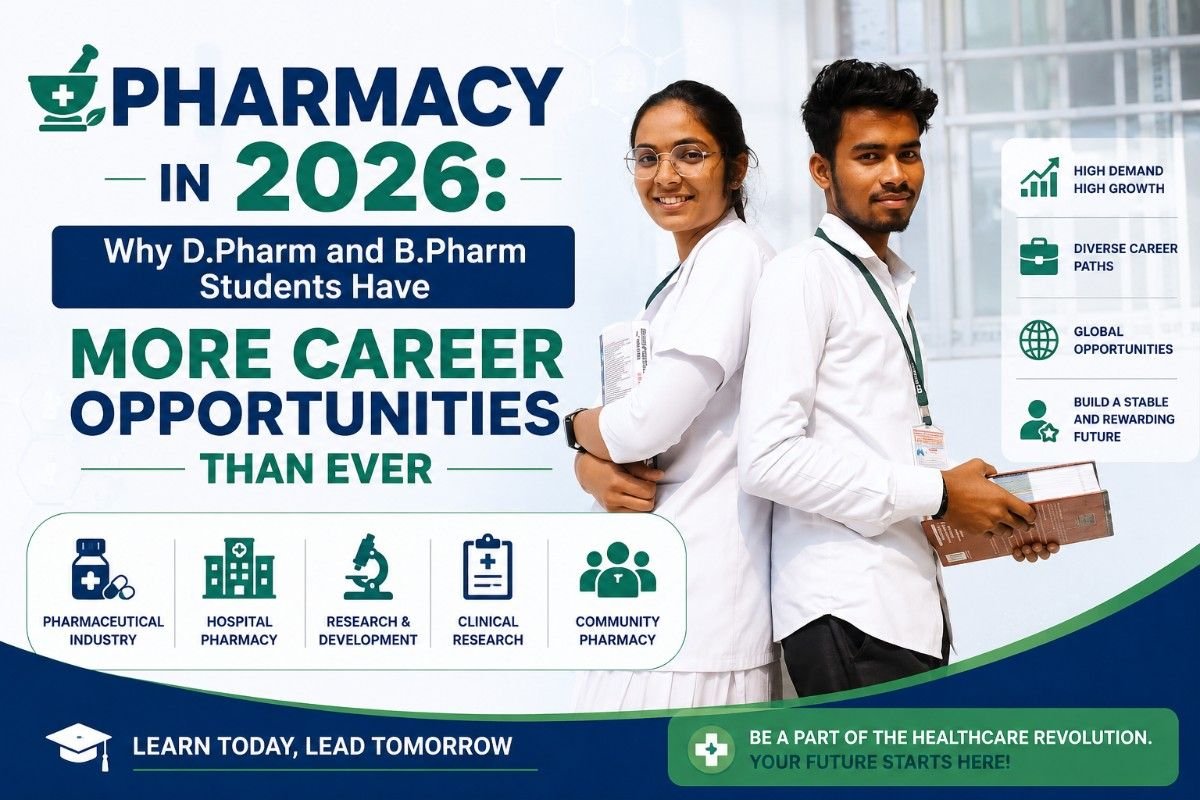 Pharmacy in 2026: Why D.Pharm and B.Pharm Students Have More Career Opportunities Than Ever